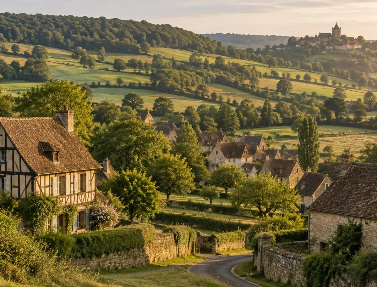 Collines et bocage du Perche autour de Bellême, dans l'Orne